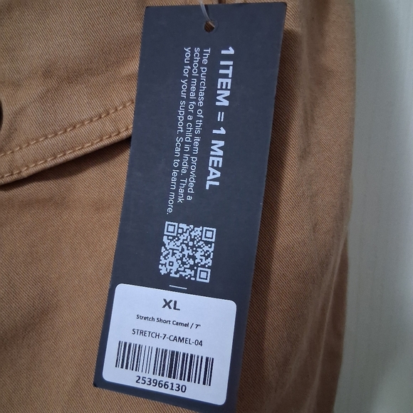 Bear Bottom Brown Casual Shorts Mens XL (NWT) - Picture 4 of 5